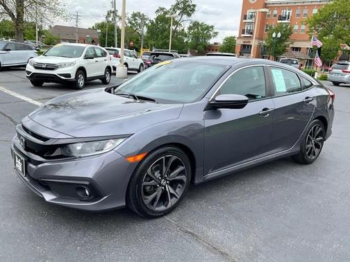 Modern Steel Metallic 2020 Honda Civic Sport
