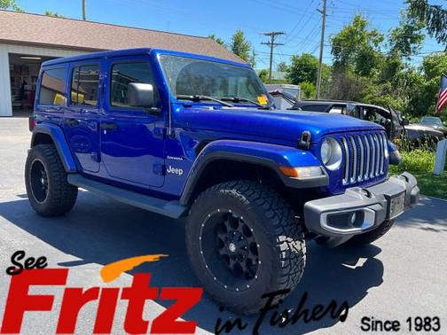 Ocean Blue Metallic Clearcoat 2019 Jeep Wrangler Unlimited Sahara
