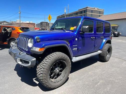 Ocean Blue Metallic Clearcoat 2019 Jeep Wrangler Unlimited Sahara