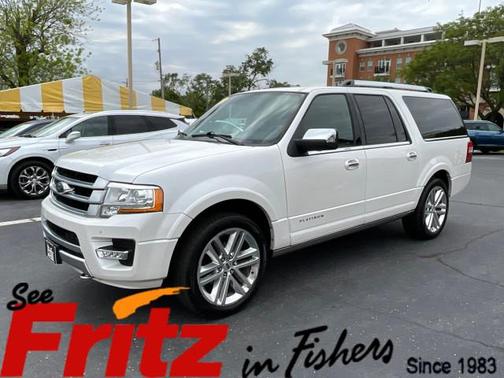 White Platinum Metallic Tri-Coat 2017 Ford Expedition EL Platinum