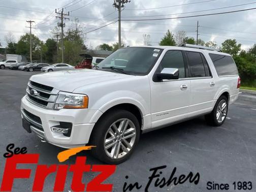White Platinum Metallic Tri-Coat 2017 Ford Expedition EL Platinum
