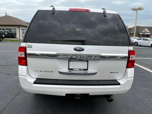 White Platinum Metallic Tri-Coat 2017 Ford Expedition EL Platinum
