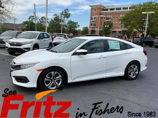 Taffeta White 2016 Honda Civic LX