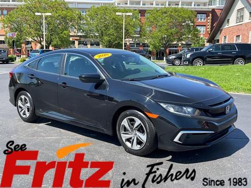 Crystal Black Pearl 2020 Honda Civic LX