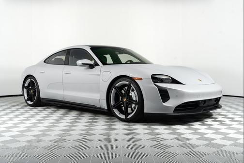 Ice Grey Metallic 2023 Porsche Taycan GTS