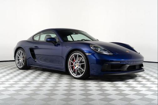 Gentian Blue Metallic 2025 Porsche 718 Cayman GTS 4.0