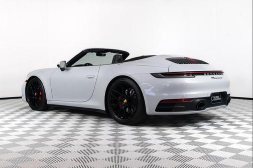Ice Grey Metallic 2024 Porsche 911 Carrera 4S Cabriolet
