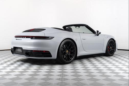 Ice Grey Metallic 2024 Porsche 911 Carrera 4S Cabriolet