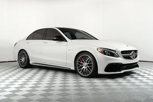 designo Diamond White Metallic 2018 Mercedes-Benz AMG C 63 S