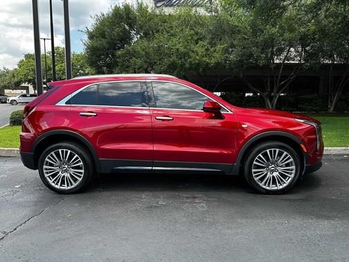 Radiant Red Tintcoat 2025 Cadillac XT4 Premium Luxury