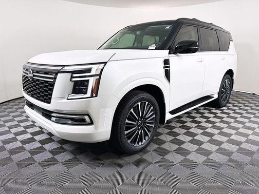 Everest White Pearl/Black 2026 Nissan Armada Platinum Reserve