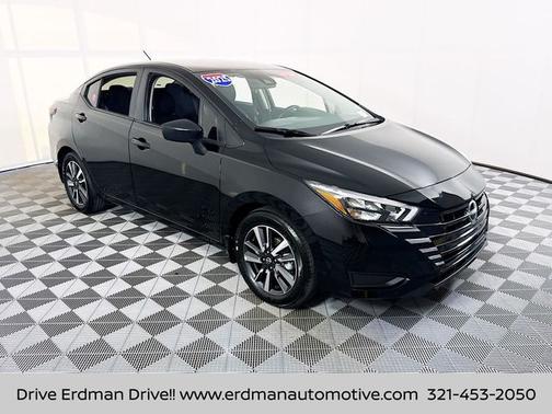 Black 2025 Nissan Versa 1.6 S