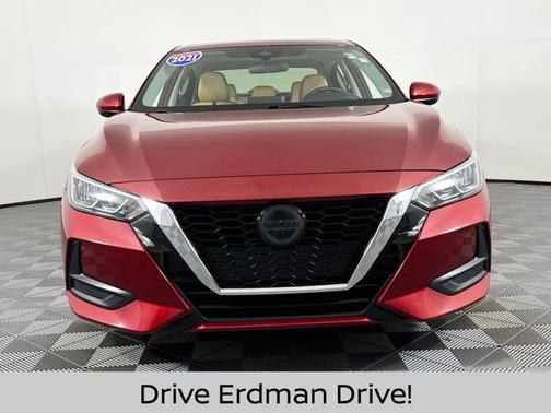 Scarlet Ember 2021 Nissan Sentra SV