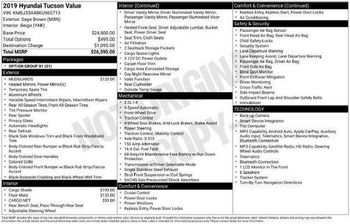 Sage Brown 2019 Hyundai TUCSON Value