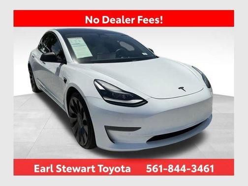 Pearl White Multi-Coat 2021 Tesla Model 3 Performance