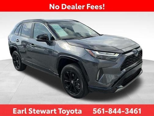 Magnetic Gray Metallic/Midnight Black Metallic 2023 Toyota RAV4 Hybrid SE