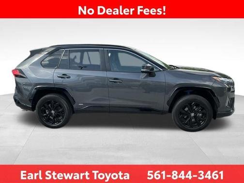 Magnetic Gray Metallic/Midnight Black Metallic 2023 Toyota RAV4 Hybrid SE