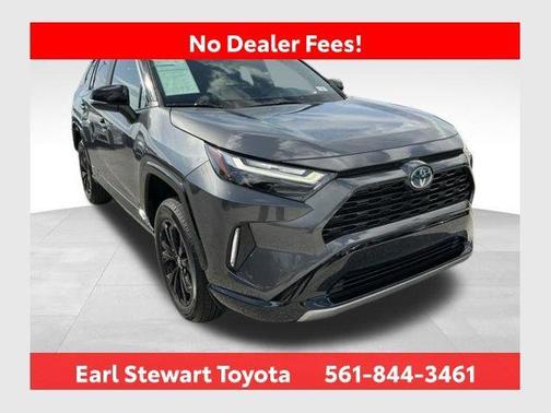Magnetic Gray Metallic/Midnight Black Metallic 2023 Toyota RAV4 Hybrid SE