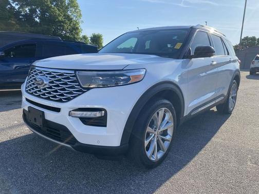 STAR WHITE MET TRI-COAT 2023 Ford Explorer PLATINUM