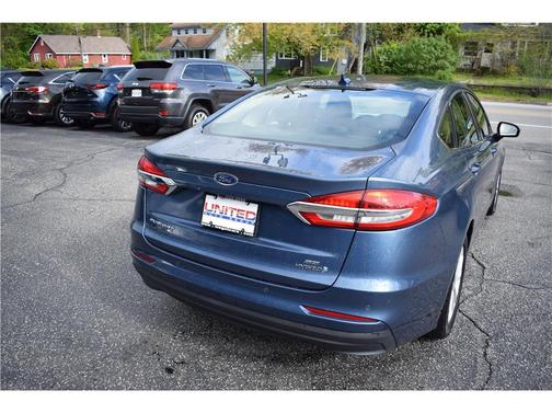Blue 2019 Ford Fusion Hybrid SE