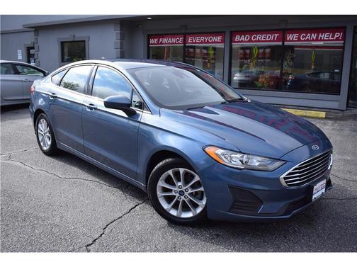 Blue 2019 Ford Fusion Hybrid SE
