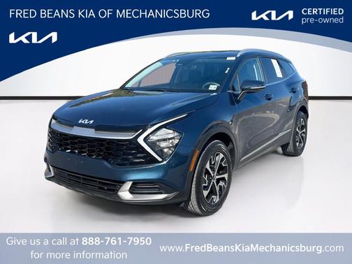 Blue 2023 Kia Sportage Hybrid EX