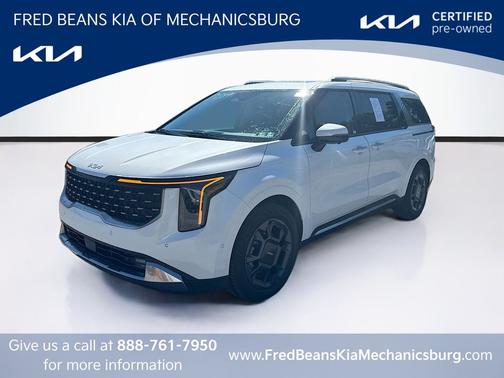 Snow White Pearl 2025 Kia Carnival Hybrid SX