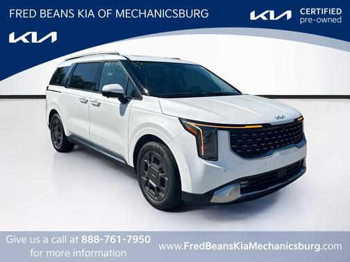 Snow White Pearl 2025 Kia Carnival Hybrid SX