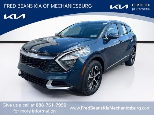 Blue 2023 Kia Sportage Hybrid EX