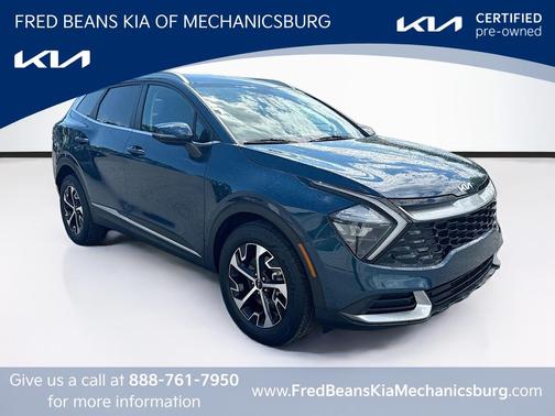 Blue 2023 Kia Sportage Hybrid EX