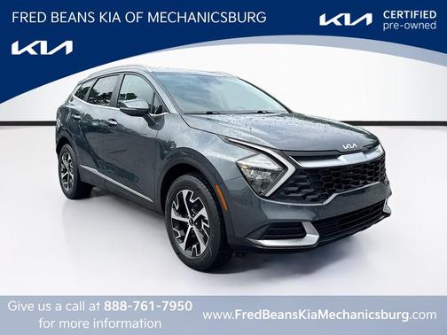 Gray 2023 Kia Sportage Hybrid EX