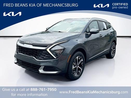 Gray 2023 Kia Sportage Hybrid EX