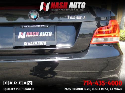 Black 2013 BMW 128 128i Convertible 2D