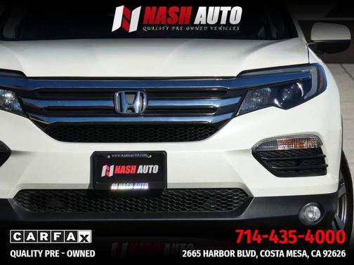 White 2016 Honda Pilot EX
