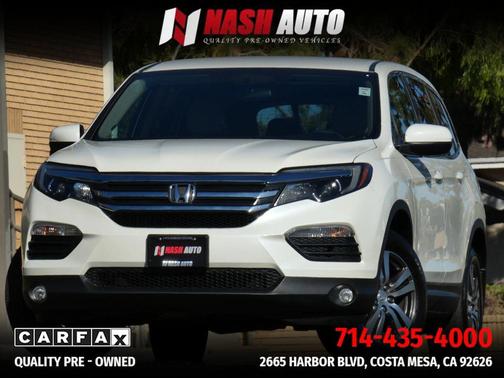 White 2016 Honda Pilot EX
