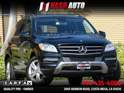 Black 2015 Mercedes-Benz M-Class ML 350