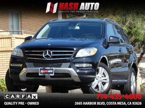 Black 2015 Mercedes-Benz M-Class ML 350