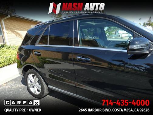 Black 2015 Mercedes-Benz M-Class ML 350