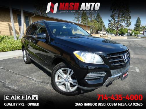 Black 2015 Mercedes-Benz M-Class ML 350