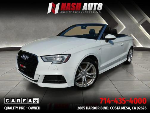 White 2018 Audi A3 Premium