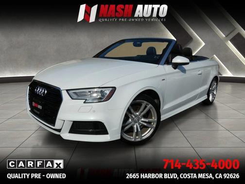 White 2018 Audi A3 Premium