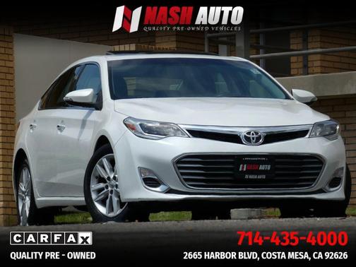 White 2014 Toyota Avalon XLE Premium