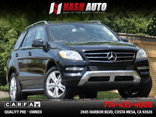Black 2015 Mercedes-Benz M-Class 4MATIC