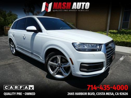 White 2019 Audi Q7 55 Prestige