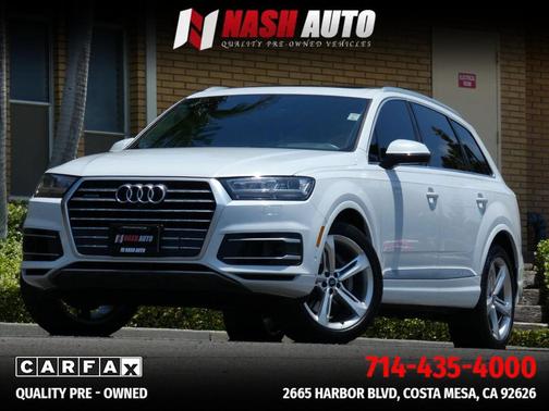 White 2019 Audi Q7 55 Prestige