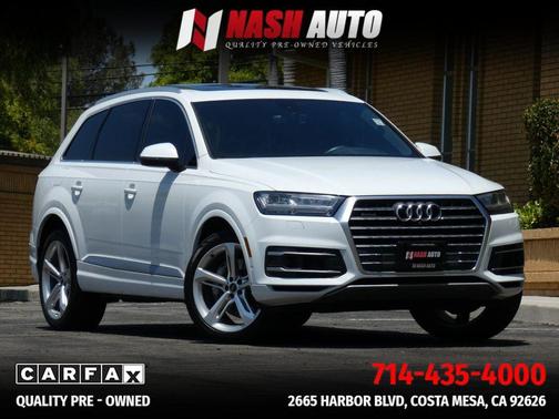 White 2019 Audi Q7 55 Prestige