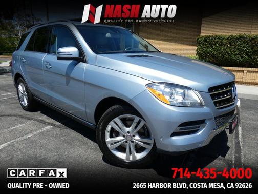Silver 2014 Mercedes-Benz M-Class ML 350 Sport Utility 4D