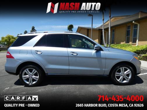 Silver 2014 Mercedes-Benz M-Class ML 350 Sport Utility 4D