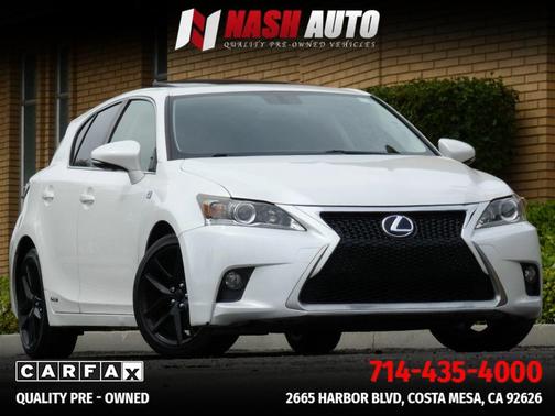 White 2015 Lexus CT 200h CT 200h Hatchback 4D