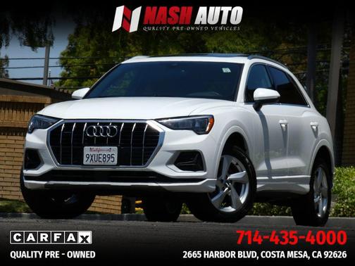 White 2020 Audi Q3 45 Premium